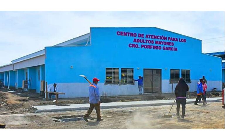 Construcción del Centro de Atención al Adulto Mayor lleva un avance del 91.3%
