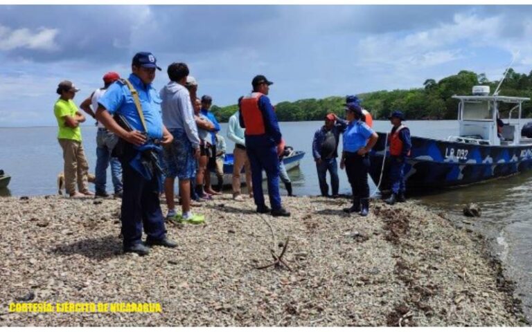 Fuerza Naval realizó búsqueda y hallazgo de un cuerpo sin vida en el Lago Cocibolca