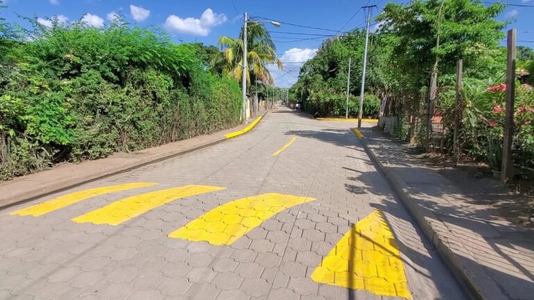 Nuevas calles adoquinadas en Ciudad Sandino