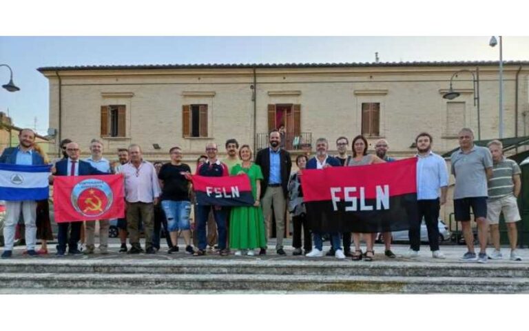 Celebran 44 aniversario de la Revolución Popular Sandinista en Vasto, Italia