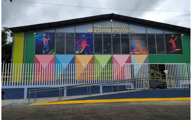 Inauguran mejoras el Polideportivo Reynerio Espinoza en Somoto