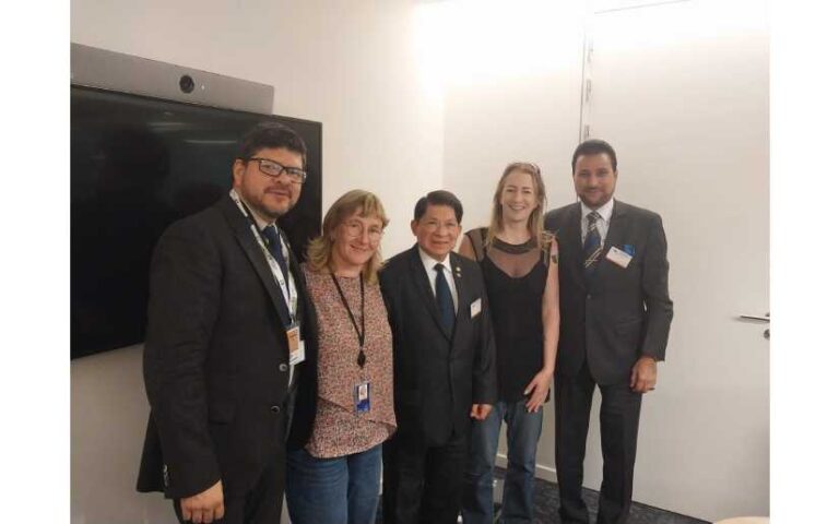 Delegación de Nicaragua sostuvo encuentro con Eurodiputadas en Bélgica
