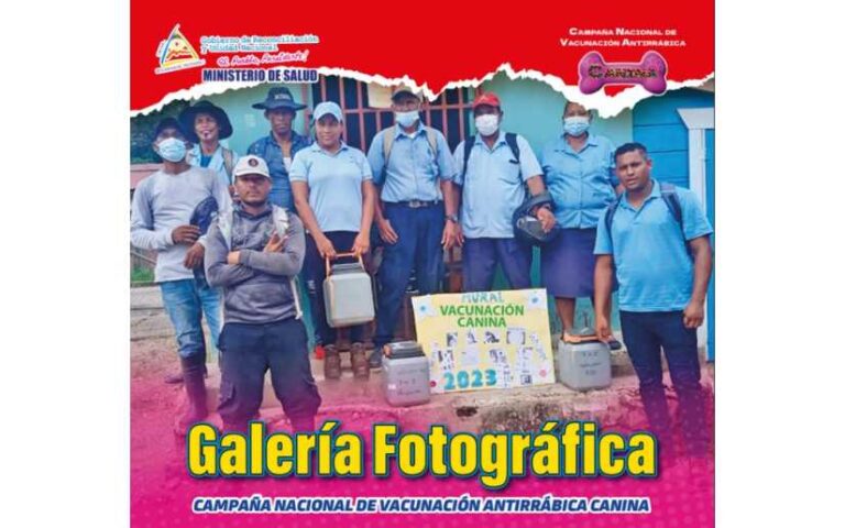 Campaña Nacional de Vacunación Antirrábica Canina con un 52% de avance en Nicaragua