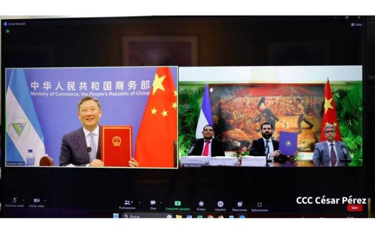 Rosario destaca la firma del Tratado de Libre Comercio entre Nicaragua y China