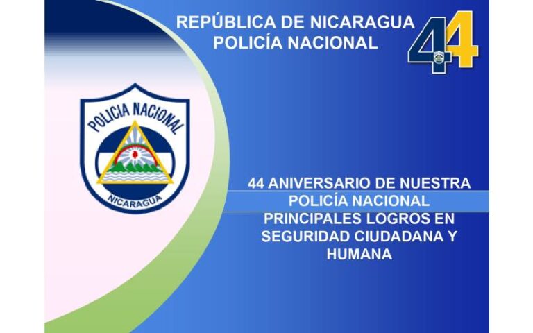 Estos son los principales logros de la Policía Nacional en su 44 aniversario de fundación