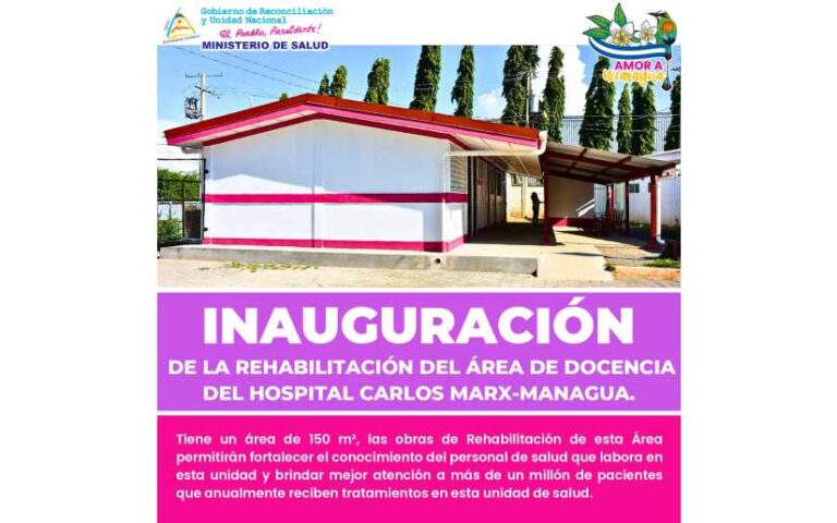 Obras de rehabilitación del Área de Docencia del Hospital Carlos Marx, Managua