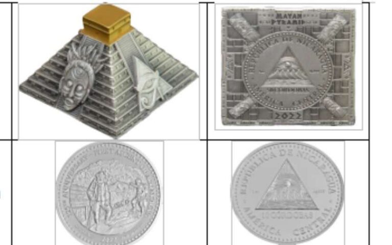Banco Central de Nicaragua emite nuevas monedas conmemorativas de colección