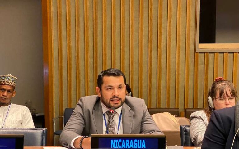 Delegación de Nicaragua en debate de la ONU sobre desarme y seguridad internacional