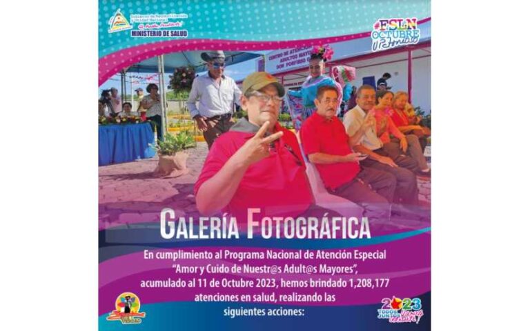 Así avanza el Programa Nacional de Atención Especial “Amor y Cuido de Nuestr@s Adult@s Mayores”