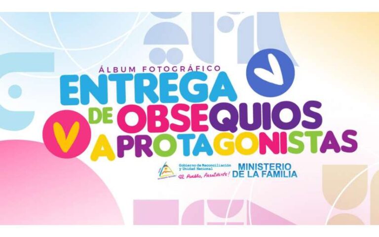 Ministerio de la Familia entrega obsequios a protagonistas de Centros de Desarrollo Infantil