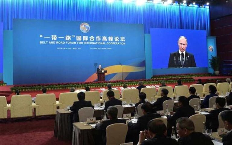 Compañero Vladimir Putin en la apertura del III Foro Internacional “Una Franja, una Ruta”