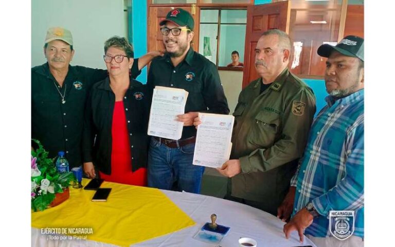 Cuerpo de Ingenieros del Ejército de Nicaragua firma convenio interinstitucional
