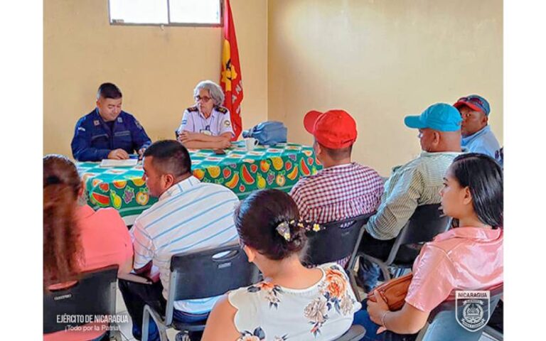 Ejército de Nicaragua participó en reunión con transportista del sector acuático