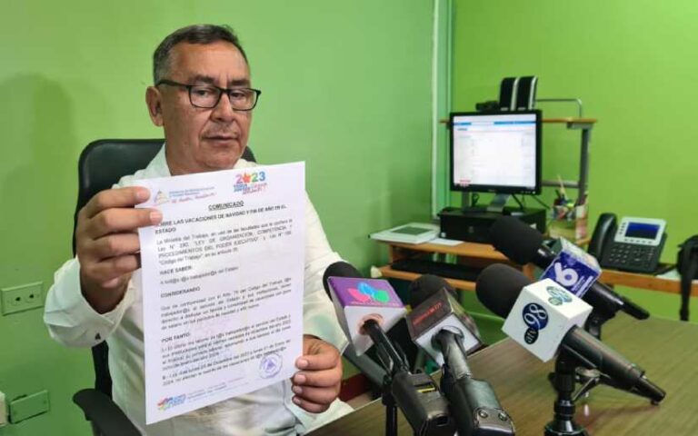 Comunicado del Ministerio del Trabajo sobre vacaciones de Navidad y Fin de Año 2023