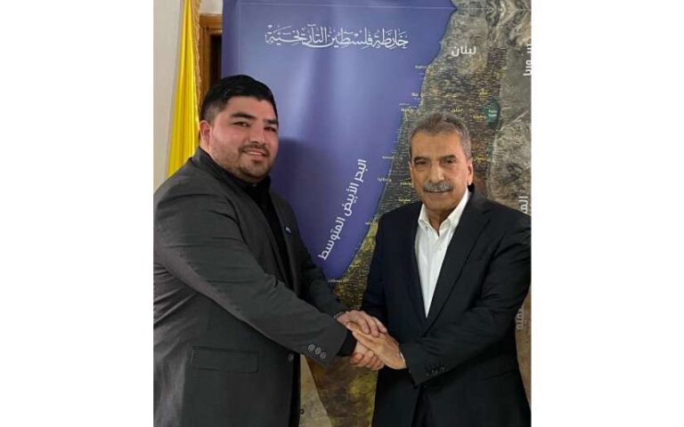 Embajador Roberto Morales en encuentro con Miembro del Comité Revolucionario de Palestina