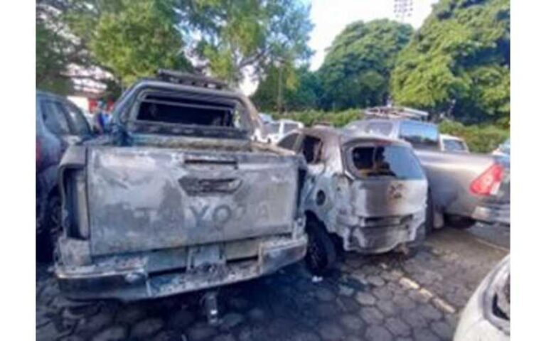 Varilla de cohete pirotécnico ocasionó incendio en predio del taller de Casa Pellas