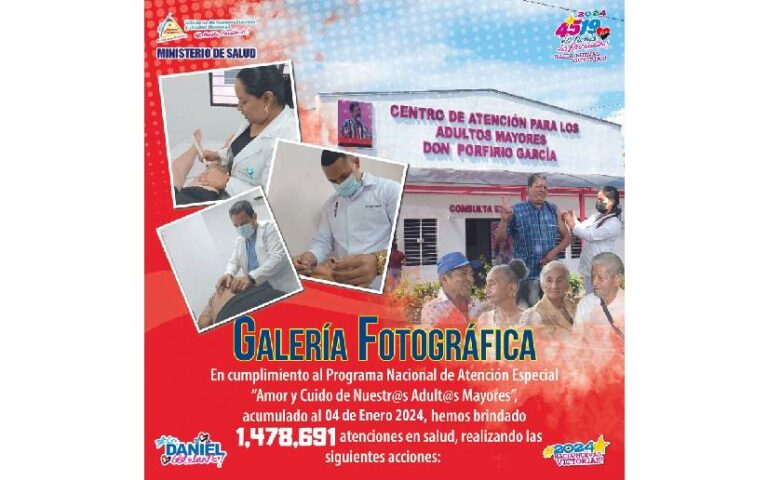 Así avanza el Programa de atención “Amor y Cuido de Nuestros Adultos Mayores”