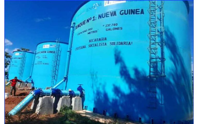 Casi listo el proyecto de ampliación del sistema de agua potable en Nueva Guinea