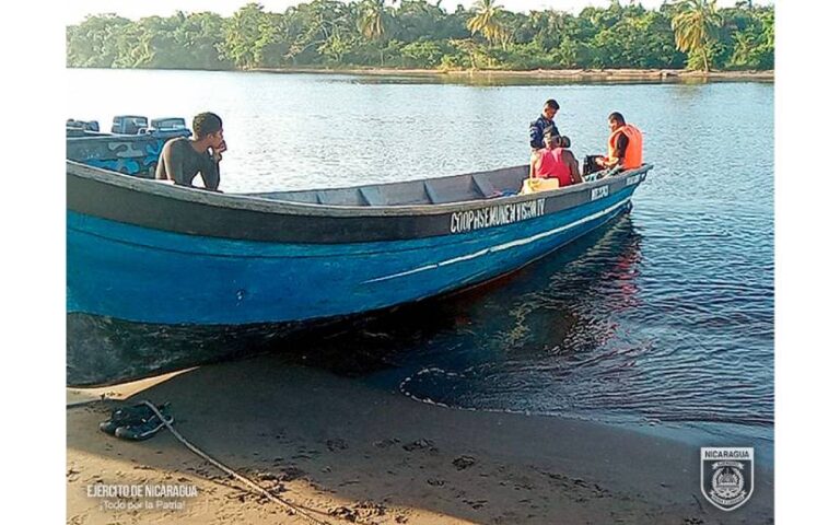 Ejército de Nicaragua informa de búsqueda y salvamento de 2 tripulantes en Río San Juan