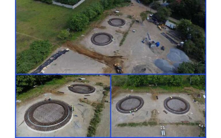 Enacal avanza en la construcción de tanques de almacenamiento en Jinotepe