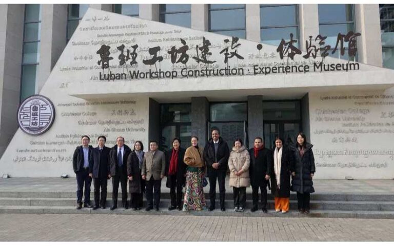 Misión Diplomática de Nicaragua en China visita el Taller Luban de la histórica ciudad de Tianjin