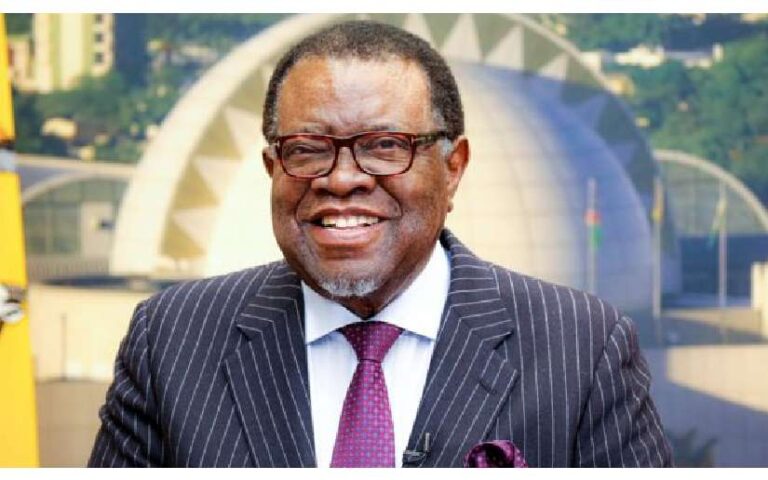 Mensaje de condolencias por el fallecimiento del Compañero Presidente Hage Gottfried Geingob