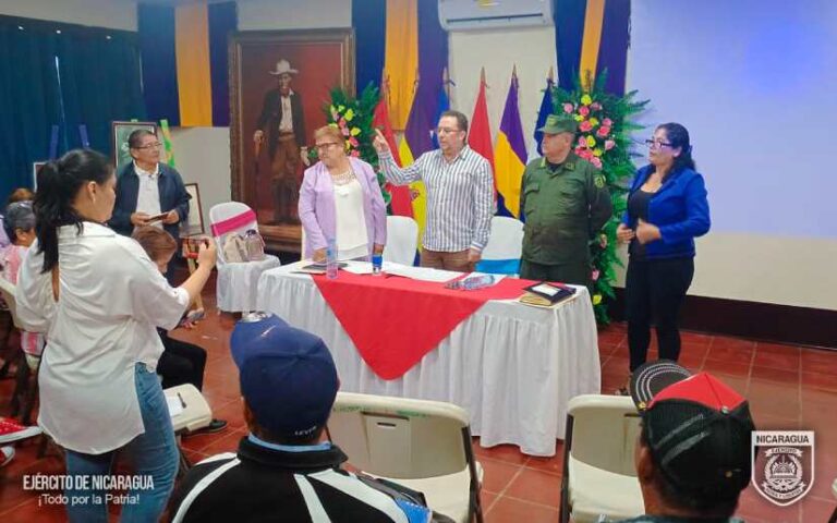 Ejército de Nicaragua participa en firma de convenio interinstitucional en Jinotepe