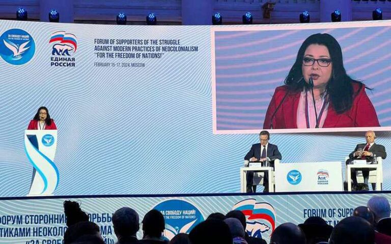 Participamos en foro de Lucha contra las Prácticas Modernas del Neocolonialismo en Moscú