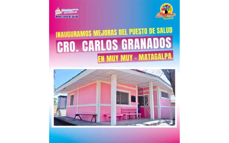 Mejoran Puesto de Salud en la comunidad El Chaparral, en Muy Muy-Matagalpa
