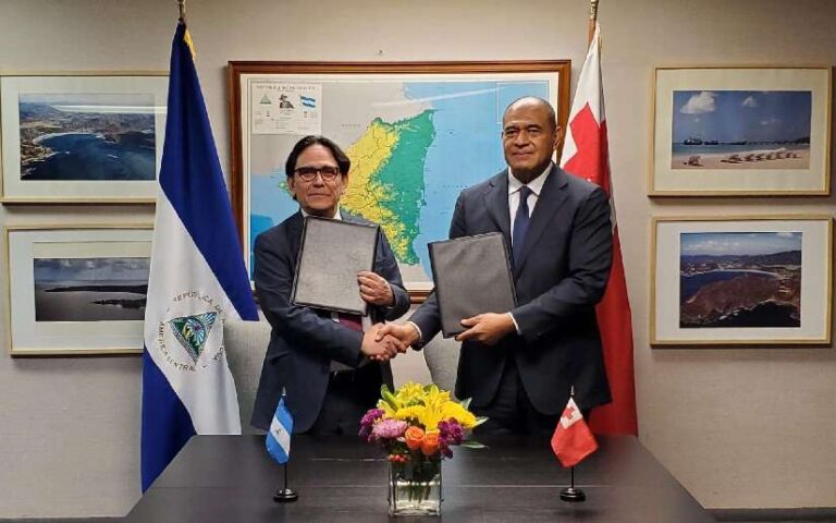 República de Nicaragua y el Reino de Tonga establecen Relaciones Diplomáticas