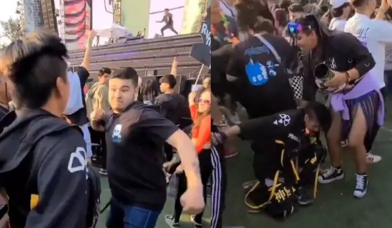 Queda noqueado en pista de baile