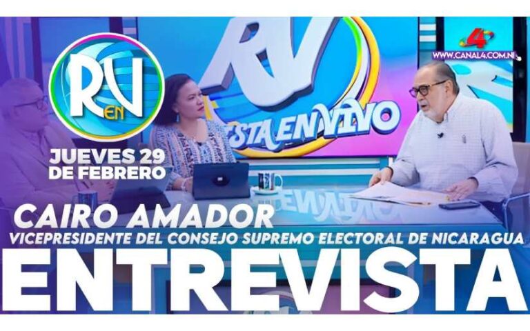 Doctor Cairo Amador, Magistrado Vice-Presidente del CSE, estuvo en la Revista En Vivo, Canal 4