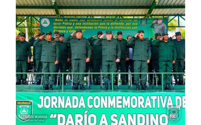 Ejército de Nicaragua realizó ceremonia de traspaso de mando del 4 Comando Militar Regional