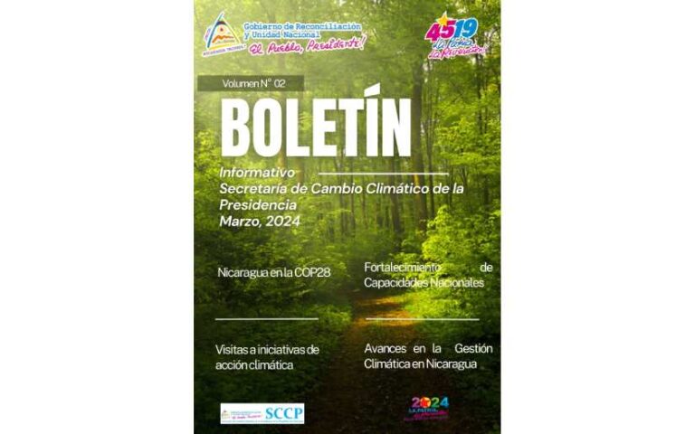 Este es el Boletín Informativo de la Secretaría de Cambio Climático de la Presidencia, Marzo 2024