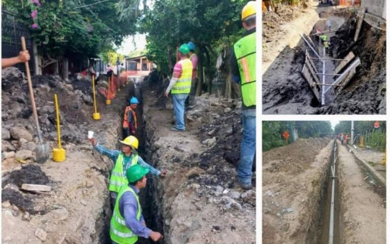 Las Calabazas: Avanza construcción de alcantarillado sanitario y tratamiento de aguas residuales