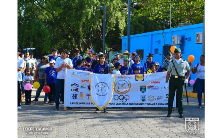 Ejército de Nicaragua participó n el XVII Festival Deportivo “Mini Olimpiadas Hospitalarias – 2024”,