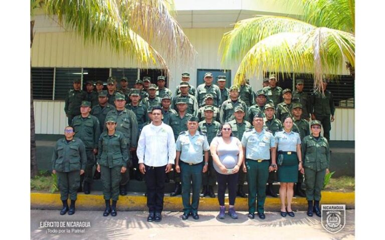 Ejército de Nicaragua en participó en capacitación ambiental y forestal