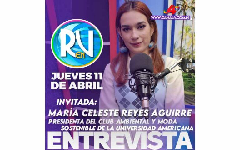 María Celeste Reyes Aguirre, Estudiante y Modelo de la UAM estuvo en la Revista en Vivo de Canal 4