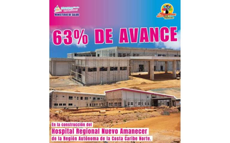 Construcción del Hospital Regional “Nuevo Amanecer” presenta avance del 63%