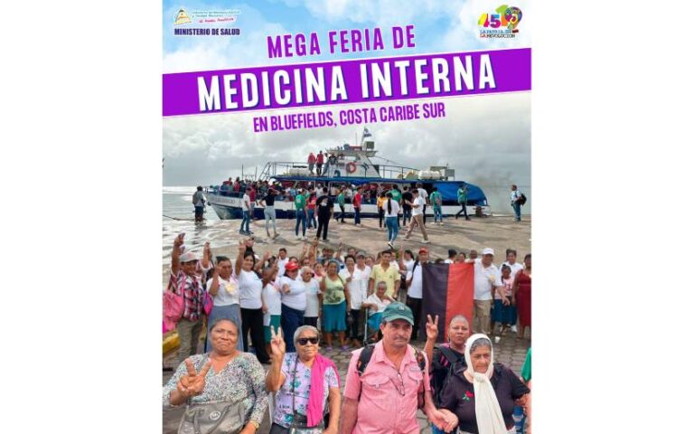 Mega Feria de Medicina Interna en Bluefields atiende a más de 1 mil 500 protagonistas