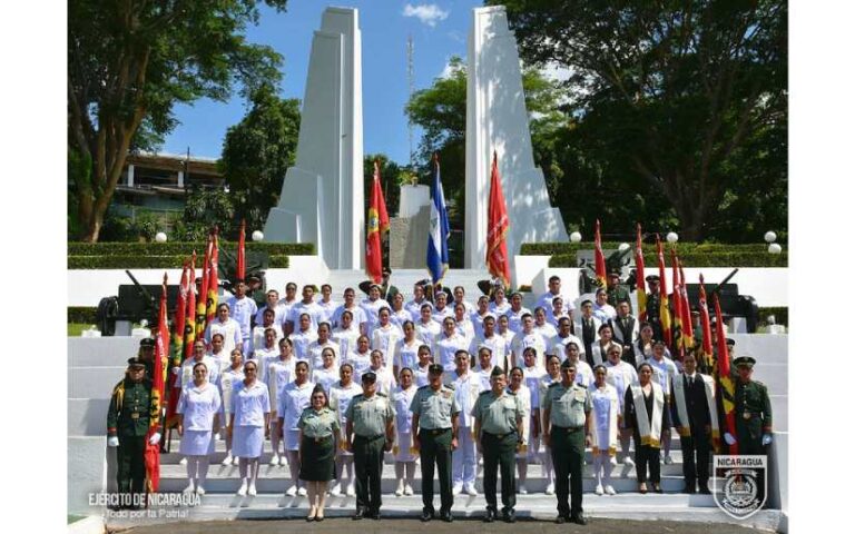 Graduación de Cursos de la Escuela de Enfermería “Tiburcia García Otero” del Ejército de Nicaragua