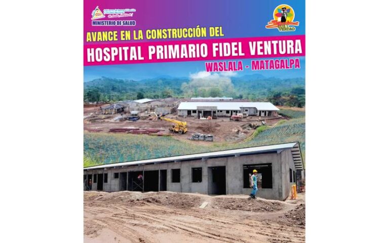 Hospital Primario Fidel Ventura ubicado en Waslala cuenta con un avance del 54%