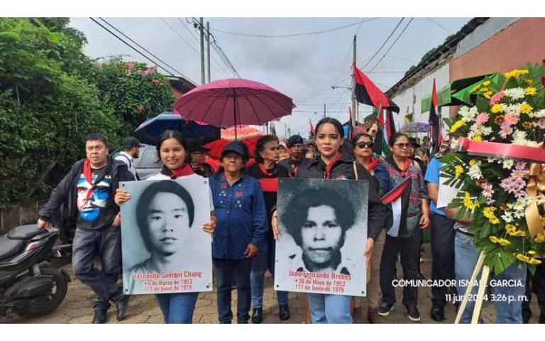 Militancia Sandinista recuerda la gesta heroica de Cuastoma en Dolores, Carazo