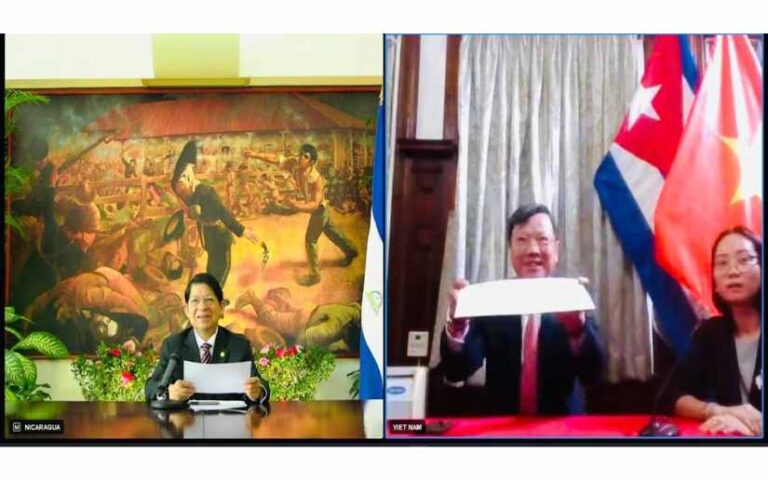 Embajador de Vietnam ante el Pueblo y Gobierno de Nicaragua presenta Copias de Estilo