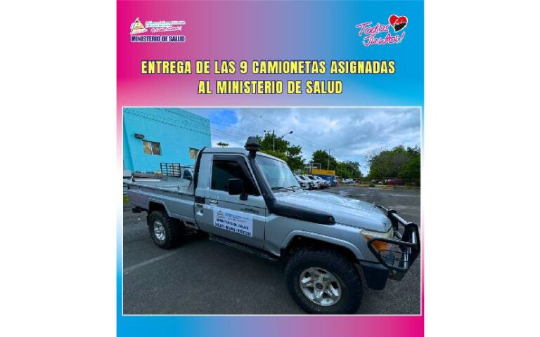 Ministerio de Salud entrega camionetas a Silais de Nicaragua