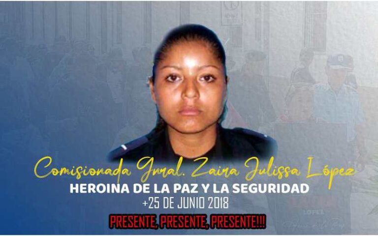 Jinotepe honra a Zaira Julissa López, Heroína de la Paz