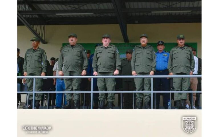 Ceremonia de traspaso de mando del Destacamento Militar Norte del Ejército de Nicaragua