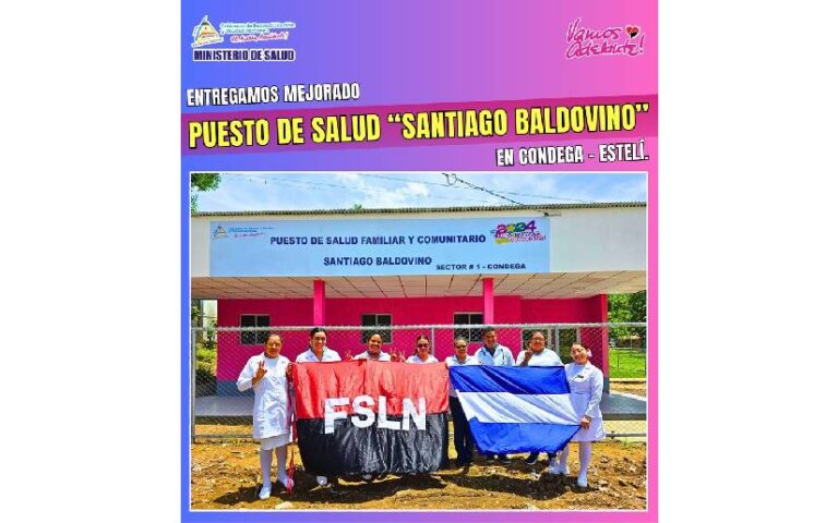 (+ Fotos) Entregan mejoras de puesto de salud “Santiago Baldovino” en Condega
