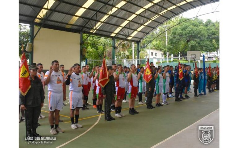 Ejército de Nicaragua inaugura ceremonia del XIX campeonato de voleibol