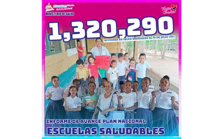 Niñez nicaragüense sigue siendo atendida con el Plan Nacional “Escuelas Saludables”